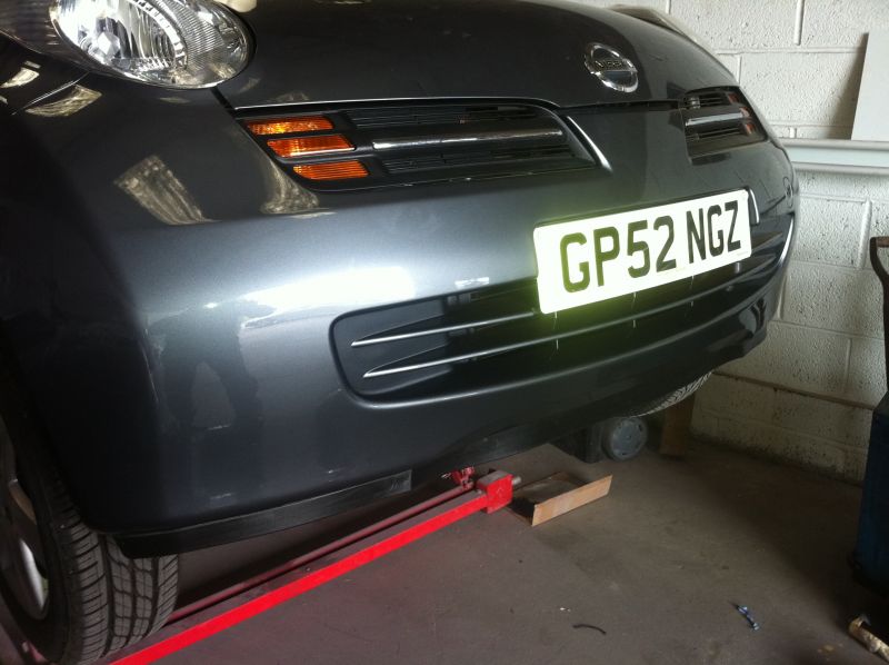 Bumper repair to a Nissan Micra